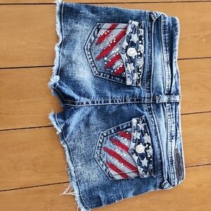 Wallflower Blue Denim Shorts